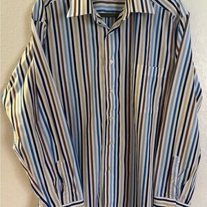 Classic Multicolor Striped Men's Shirt
